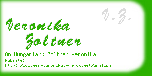 veronika zoltner business card